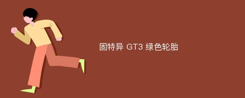 固特异 GT3 绿色轮胎