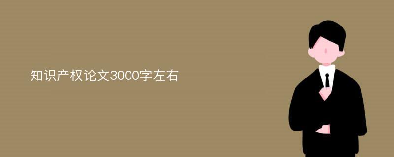 知识产权论文3000字左右